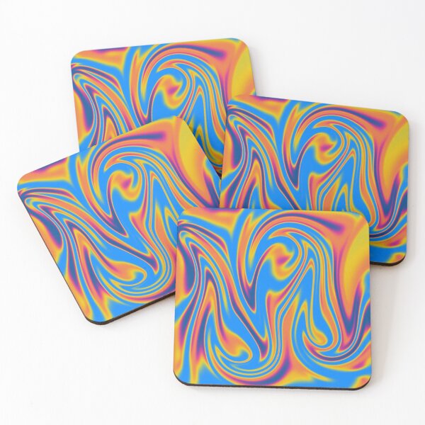 Item preview, Blue, Dark Blue and Orange liquid Gradient designed and sold by Pattrenonly.