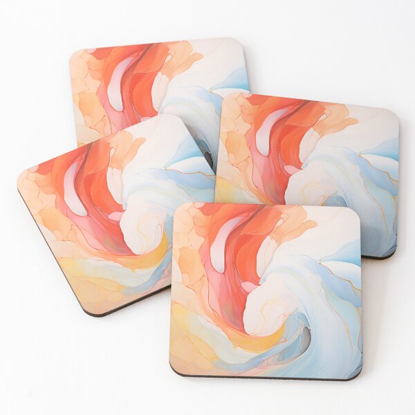 Item preview, Fire & Ice, Blood & Water - Abstract Painterly Artwork designed and sold by pooshda.