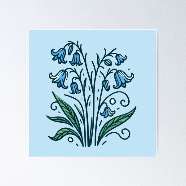 Item preview, Bluebell Wild Flowers designed and sold by AmberRoseWrites.
