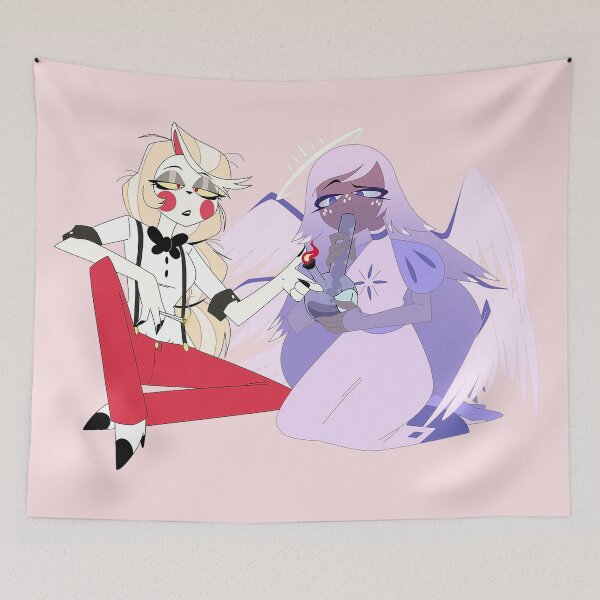 Item preview, Charlie and Emily - Hazbin hotel - smoking designed and sold by OmniArtStudio.