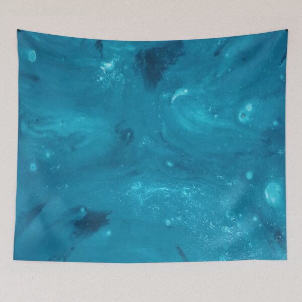 Item preview, My universe in blue, abstract art designed and sold by tanonisdesigs.