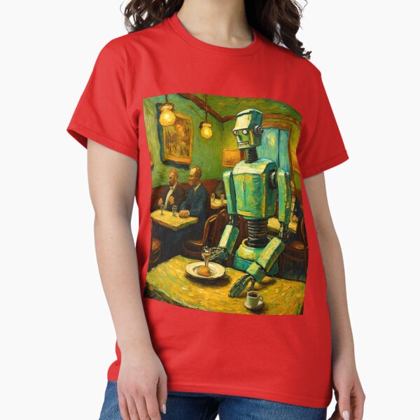 Item preview, "Futuristic AI Robot Waiter: Efficient Table Service and Cleanup" designed and sold by Artisticanvas.