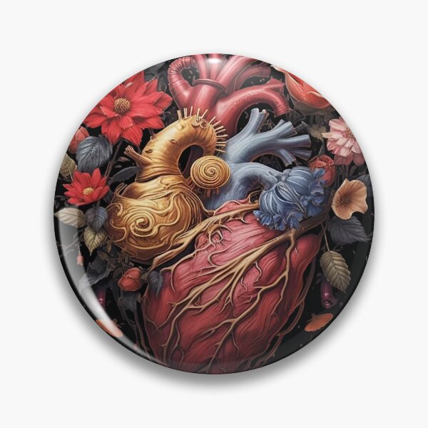 Item preview, Heart & Flowers designed and sold by Obsidian Ink by Wilshire.