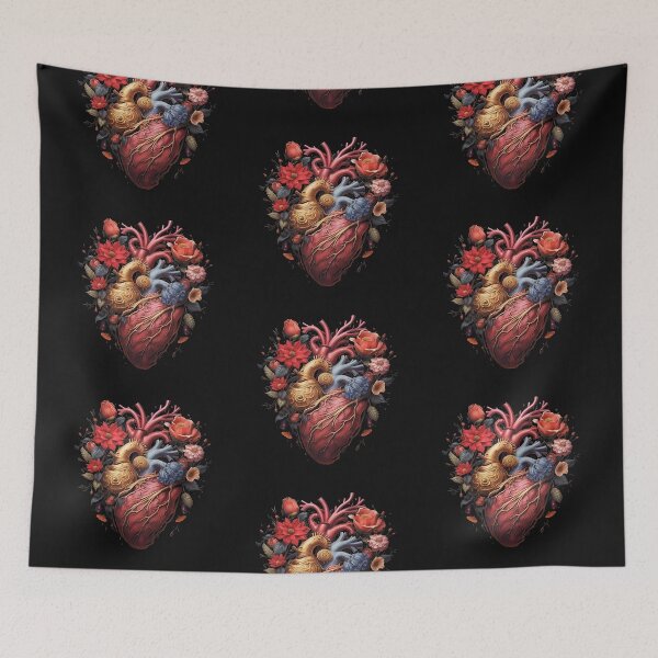 Item preview, Heart & Flowers designed and sold by Obsidian Ink by Wilshire.