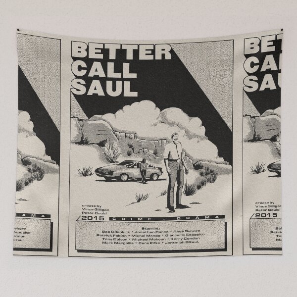 Item preview, Fanart Better Call Saul poster designed and sold by Emptyst store.
