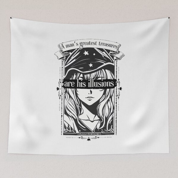 Item preview, A Man's Greatest Treasures 4K Anime Stamp Black and White Manga Art Premium Anime Girl Illustration designed and sold by L-A-Legacy.