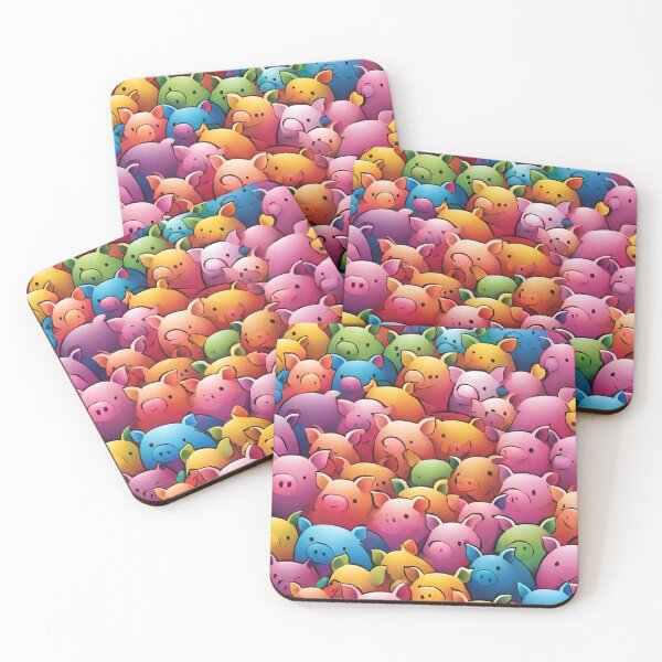 Item preview, Colourful piggies designed and sold by Andykinoz.