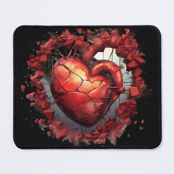 Item preview, Broken Heart Art designed and sold by Obsidian Ink by Wilshire.