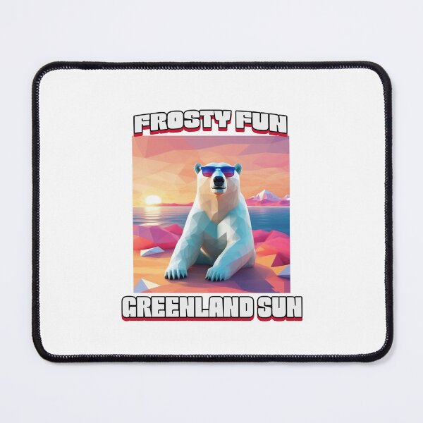 Item preview, Frosty Fun Greenland Sun Polar Bear Wearing Sunglasses designed and sold by GraTEEtude.