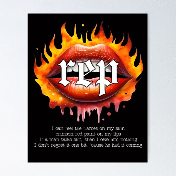Item preview, Taylor Swift REP Flaming Lips design (only designed for dark backgrounds!) designed and sold by PopPuns.