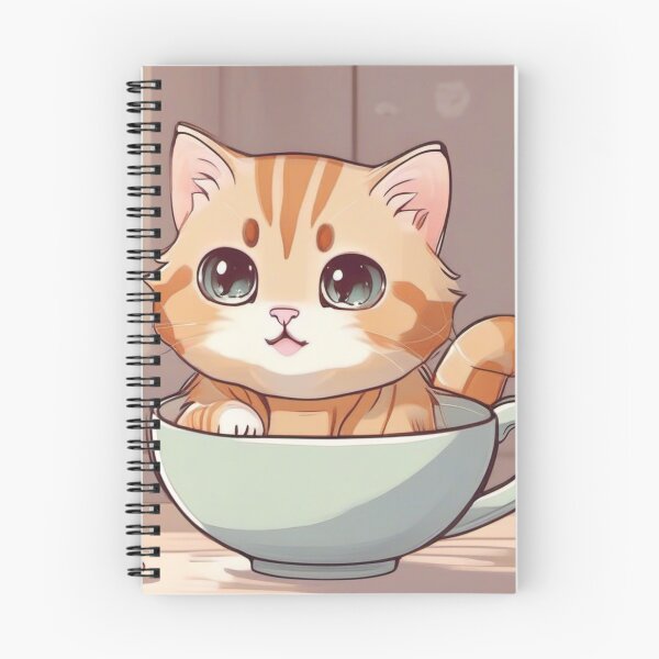 Item preview, Cute Cat in Teacup designed and sold by Mystical Widget Productions.