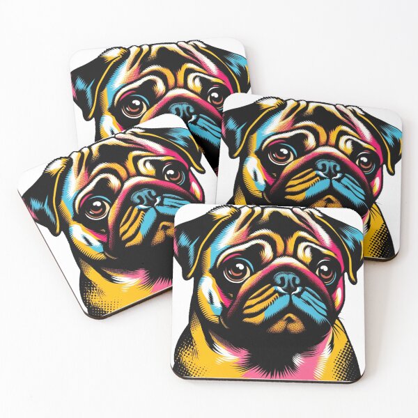 Item preview, Pug Pop Art - A Spectrum of Expression designed and sold by hiddenlayers.