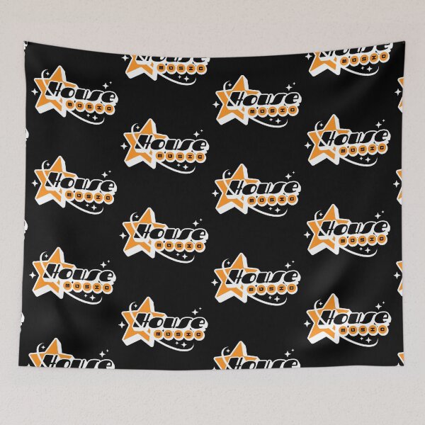 Item preview, HOUSE MUSIC  - Y2K  Star Galaxy (White/Orange)  designed and sold by Discothreadz.