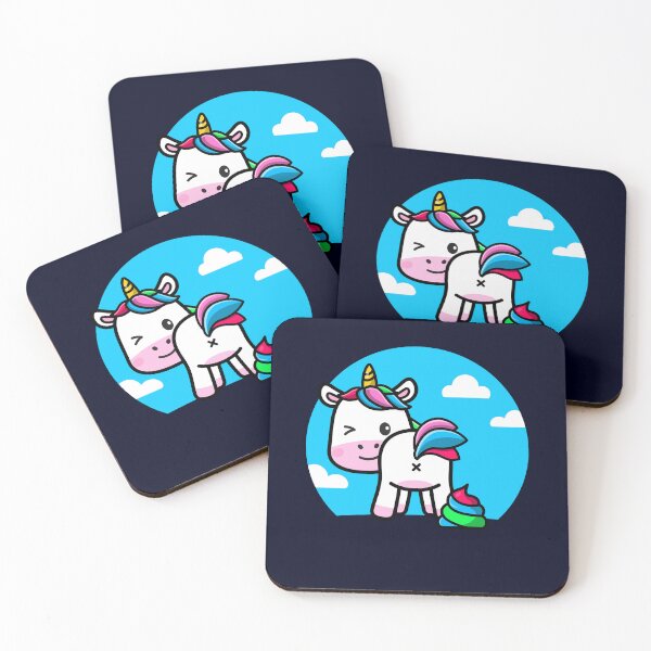 Item preview, Cheeky unicorn rainbow poop designed and sold by messy-nessie.