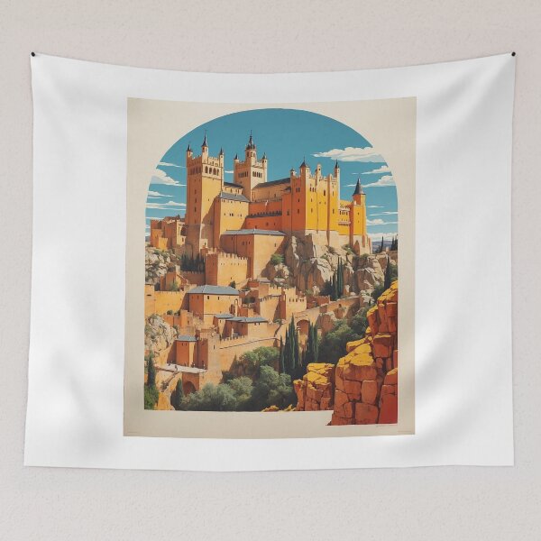 Item preview, Alcazar of Segovia Spain Tourism Vintage Poster designed and sold by TravelersGems.