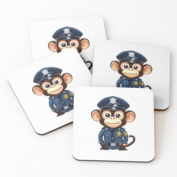 Item preview, Police Monkey Classic designed and sold by Majestic Paws.