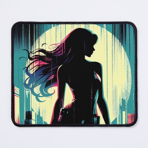 Item preview, Spy Girl Silhouette [neo noir, neon] designed and sold by RESToRAPTOR.