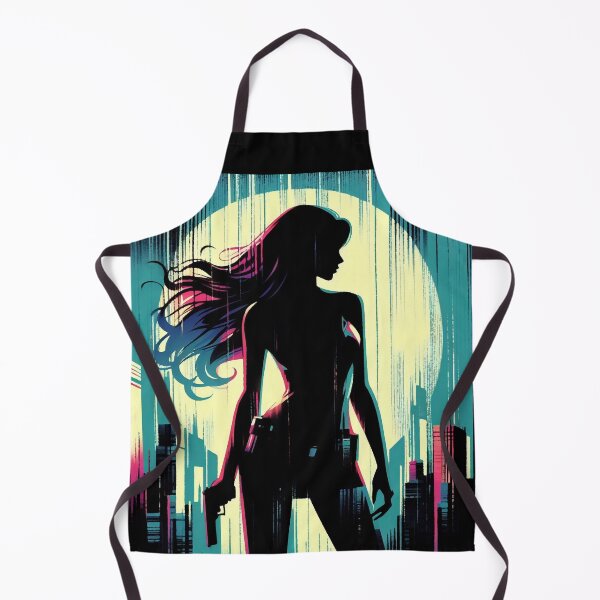 Item preview, Spy Girl Silhouette [neo noir, neon] designed and sold by RESToRAPTOR.
