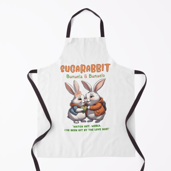 Item preview, Cute Chubby Bunnies Sugar Lovers whose names are Bunuelo & Bunuela designed and sold by SUGARABBIT.