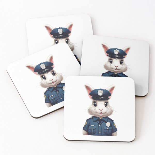 Item preview, Police Rabbit Classic designed and sold by Majestic Paws.