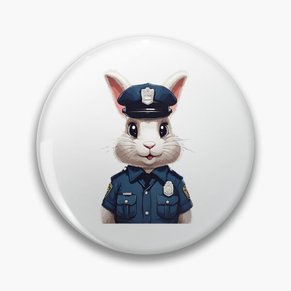 Item preview, Police Rabbit Classic designed and sold by Majestic Paws.