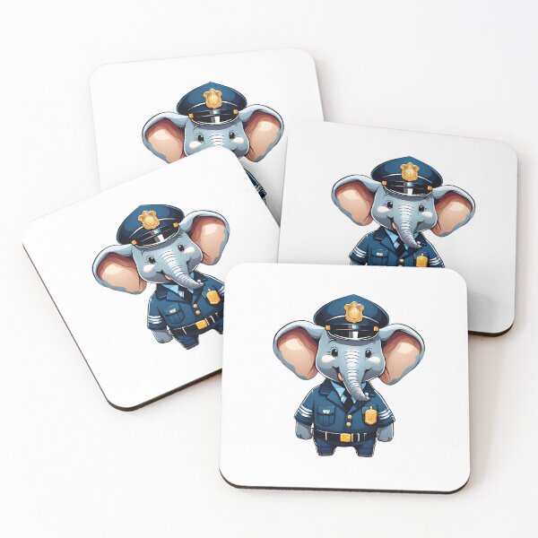 Item preview, Police Elephant Classic designed and sold by Majestic Paws.