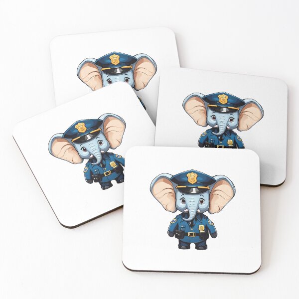 Item preview, Police Elephant Classic designed and sold by Majestic Paws.