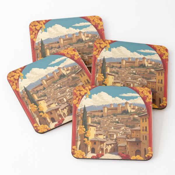 Item preview, Alhambra Pamplona Spain Tourism Vintage Poster 3 designed and sold by TravelersGems.