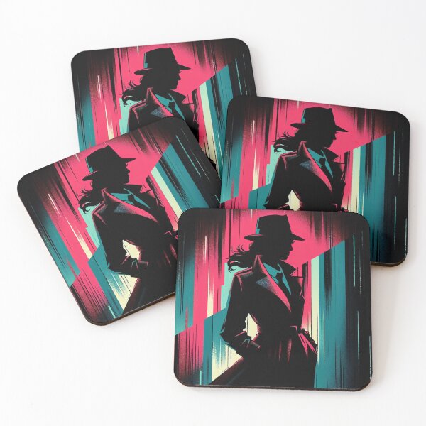 Item preview, Private Detective Woman Figure [neo noir, neon] designed and sold by RESToRAPTOR.