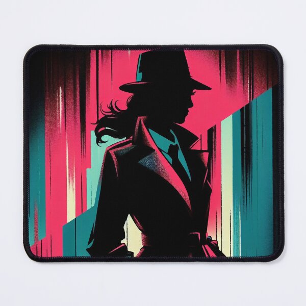 Item preview, Private Detective Woman Figure [neo noir, neon] designed and sold by RESToRAPTOR.