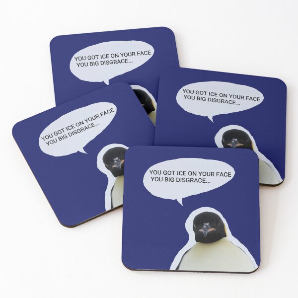 Item preview, Emperor Penguin ice on your face (Dark Blue #060D5B background) designed and sold by SBPenguins.