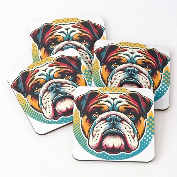 Item preview, Bulldog Groove - Retro Pop Art designed and sold by hiddenlayers.