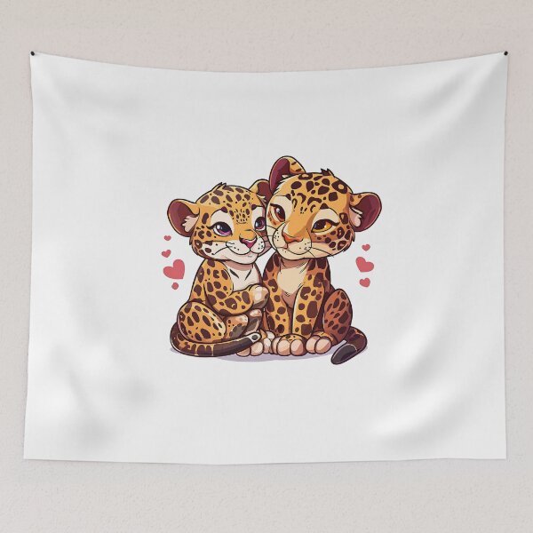 Item preview, Adorable Jaguar expressing love! designed and sold by fribabywonder.
