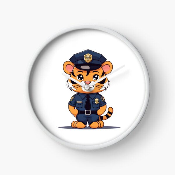 Vista previa del artículo con la obra «Tigre de policía clásico», diseñado y vendido por Majestic Paws.