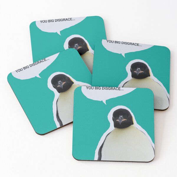 Item preview, Emperor Penguin ice on your face (Teal #03A096 background) designed and sold by SBPenguins.