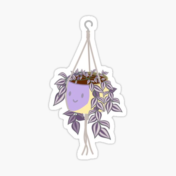 Adorable tradscantia plant happy intersex pride pot Sticker