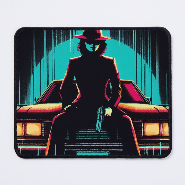 Item preview, Mafia Woman on the Car [neo noir, neon] designed and sold by RESToRAPTOR.