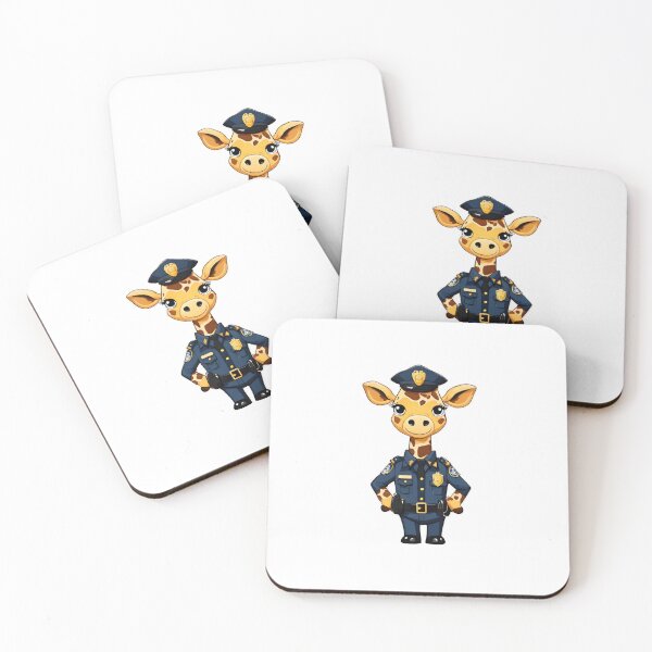 Item preview, Police Giraffe Classic designed and sold by Majestic Paws.