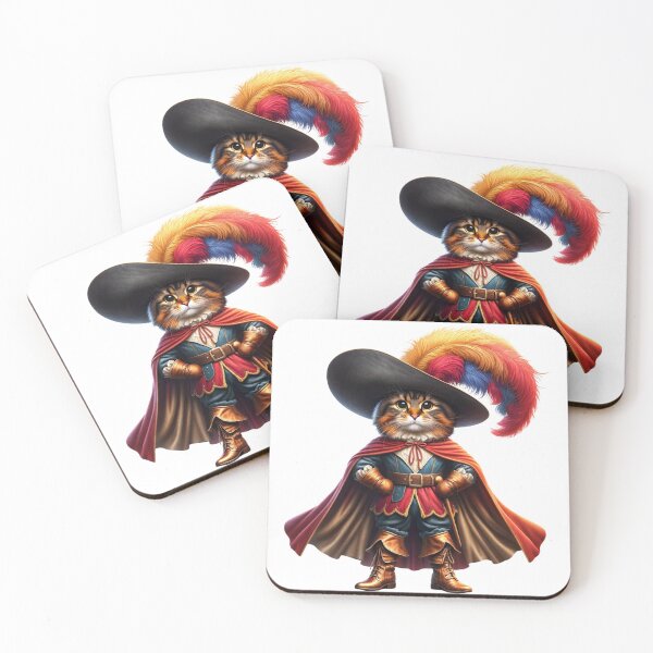 Item preview, Feline Musketeer designed and sold by HomeAndHope.