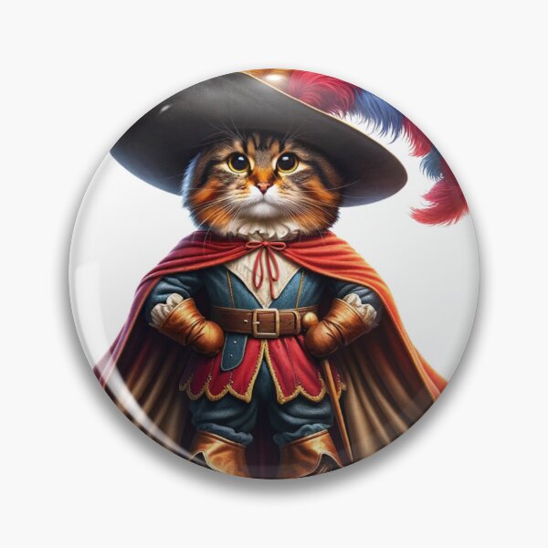 Item preview, Feline Musketeer designed and sold by HomeAndHope.