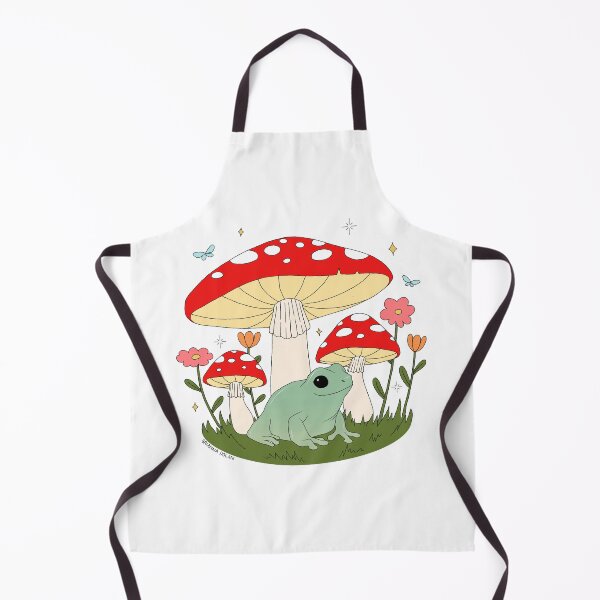 Item preview, Frog and Mushrooms Cute designed and sold by bridolanart.