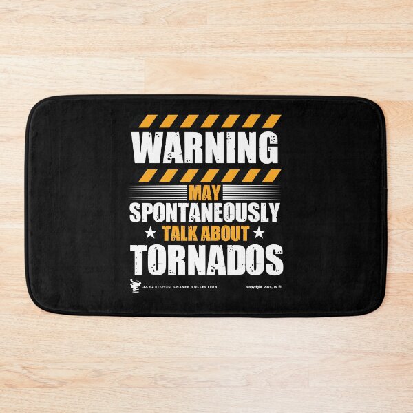 Item preview, Warning May Spontaneously Talk About Tornados designed and sold by Jazz Bishop’s Tornado Alley Tees.