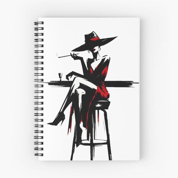 Item preview, Femme Fatale Sits on a High Bar Stool [Noir, Crime] designed and sold by RESToRAPTOR.