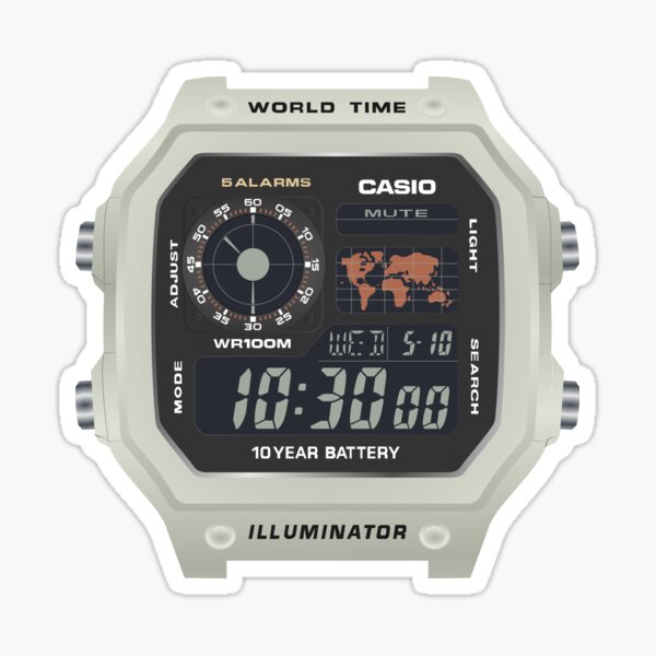 Item preview, Beige Casio AE1200 Concept V2 designed and sold by RadDadArt.