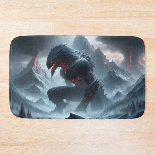 Item preview, Mystical Titan awakens in an icy mountain landscape under a stormy sky designed and sold by NexusSales.