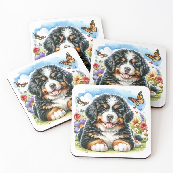 Aperçu de l'œuvre Berner Puppy Splash créée et vendue par critterpatchusa.