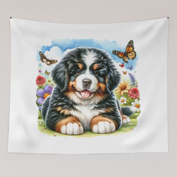 Aperçu de l'œuvre Berner Puppy Splash créée et vendue par critterpatchusa.