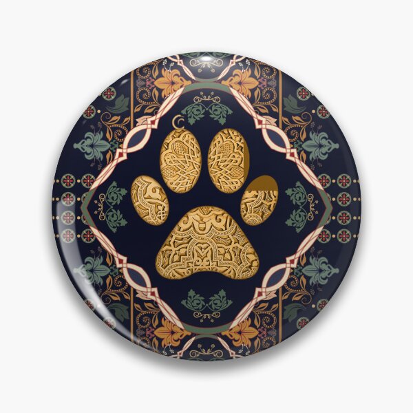 Item preview, Pata De Perro Dorada Vintage Con Patrones De Flores designed and sold by Clitus.