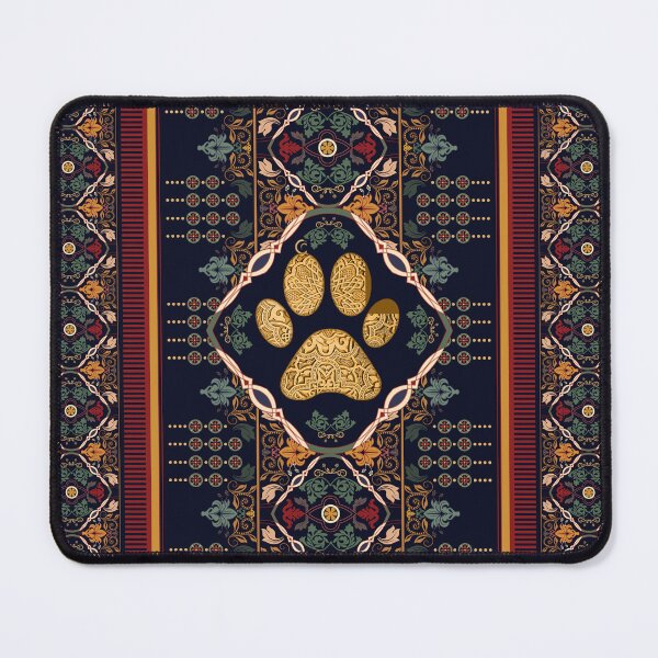 Item preview, Vintage Golden Dog Paw With Flower Patterns designed and sold by Clitus.