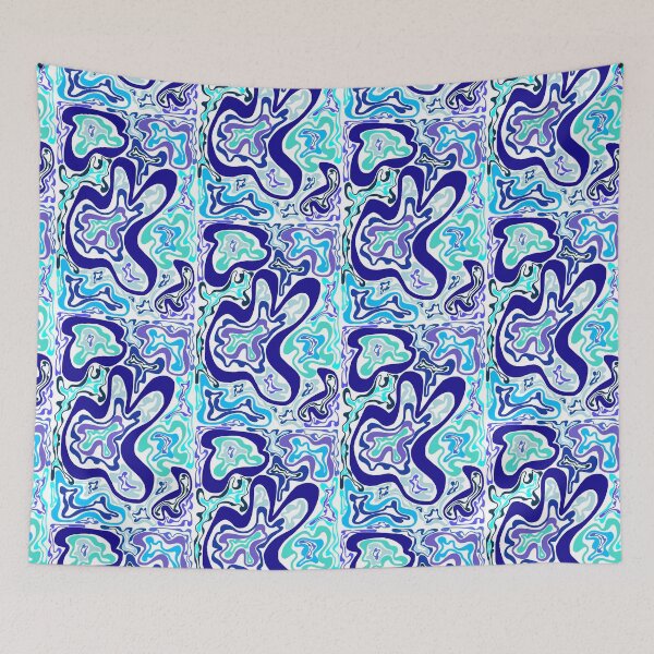 Item preview, Blue Waves Pattern designed and sold by KCsStudio.